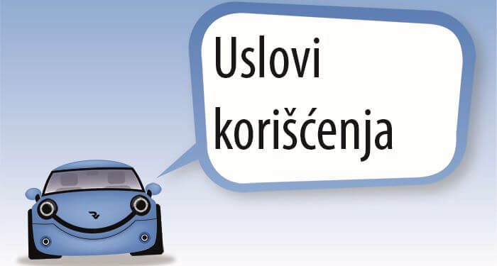 Uslovi korišćenja sajta registracija-vozila.rs