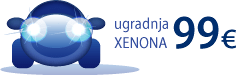 Ugradnja xenona dugme