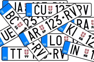 Registarske oznake po mestima u Srbiji.