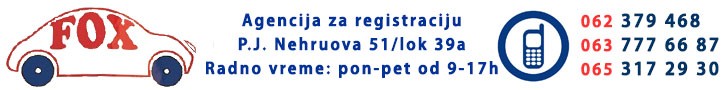 Agencija za registraciju vozila FOX