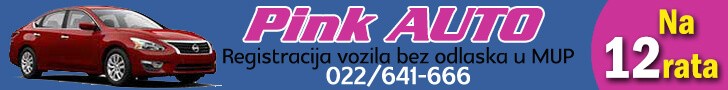 Registracija vozila Pink auto DOO