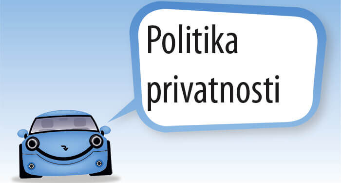 Politika privatnosti sajta registracija vozila