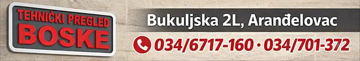 Tehnički pregled Boske Aranđelovac