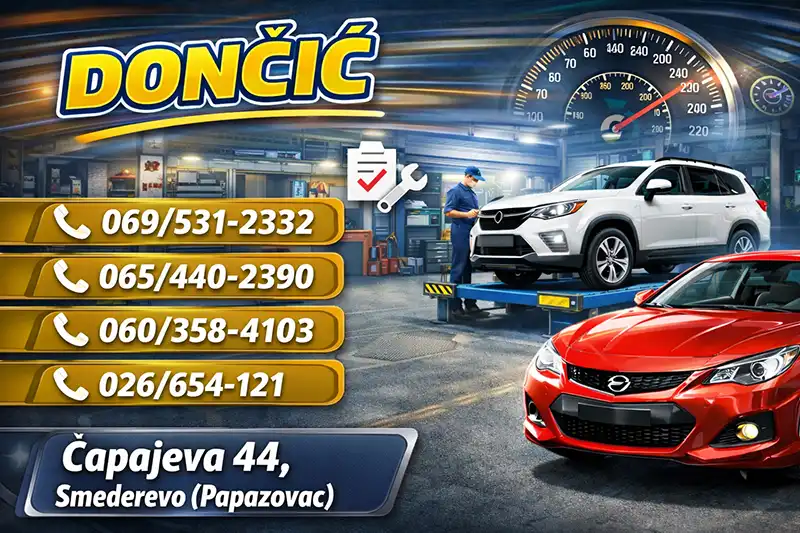Tehnički pregled Dončić - Smederevo - Papazovac
