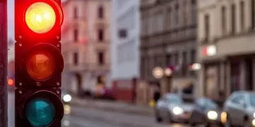 Crveno svetlo na semaforu